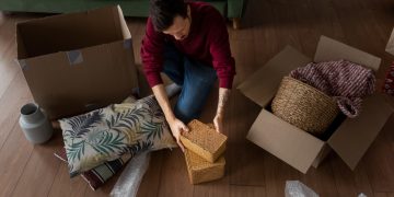 Ways to declutter your home with boxes