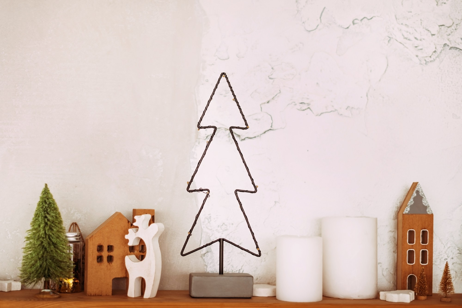 Decoração minimalista para Natal com criatividade