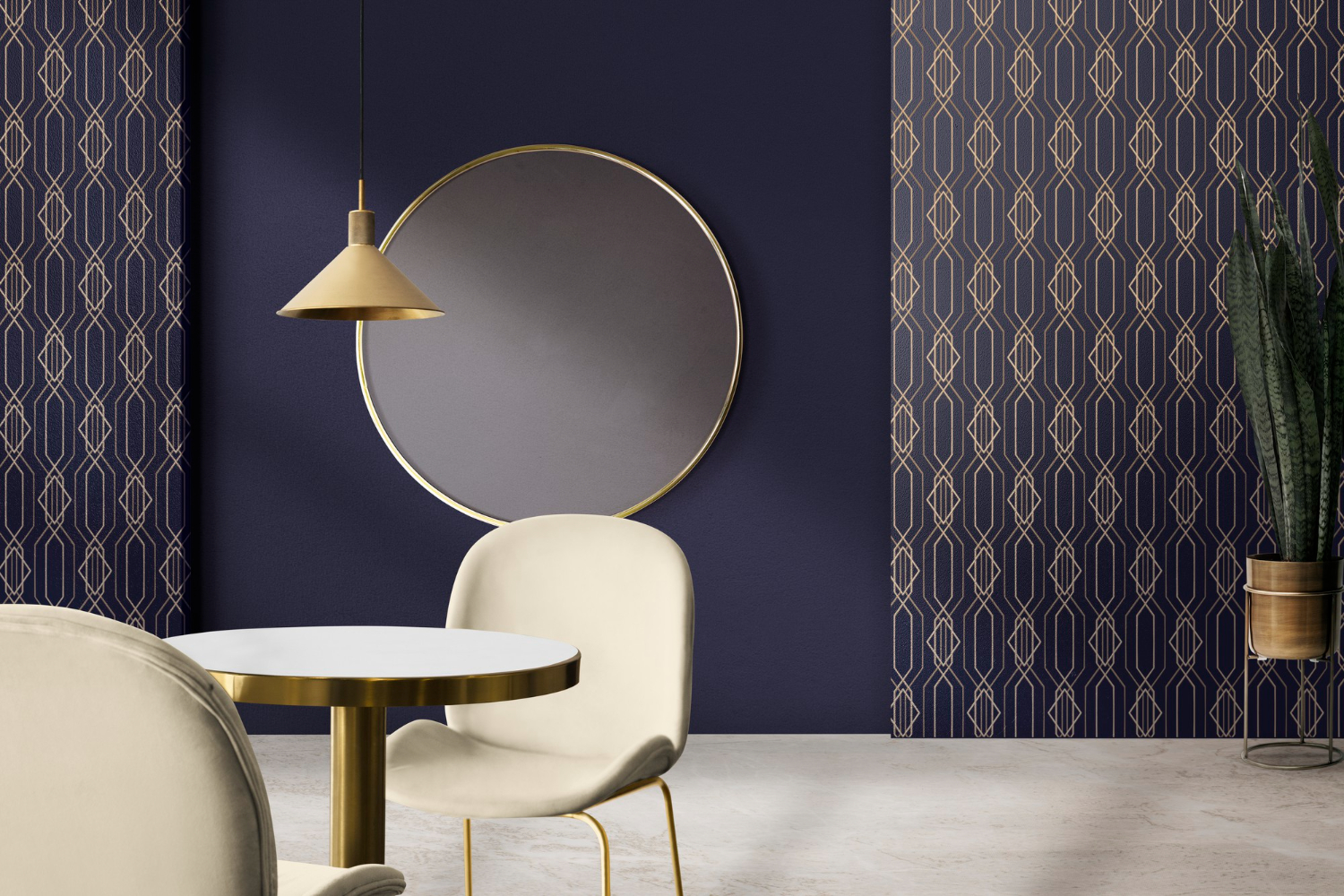 Interior design trends midnight blue