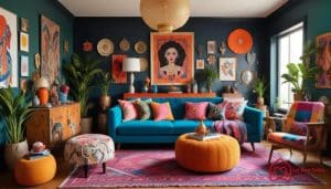 How to use bold hues: colorful house