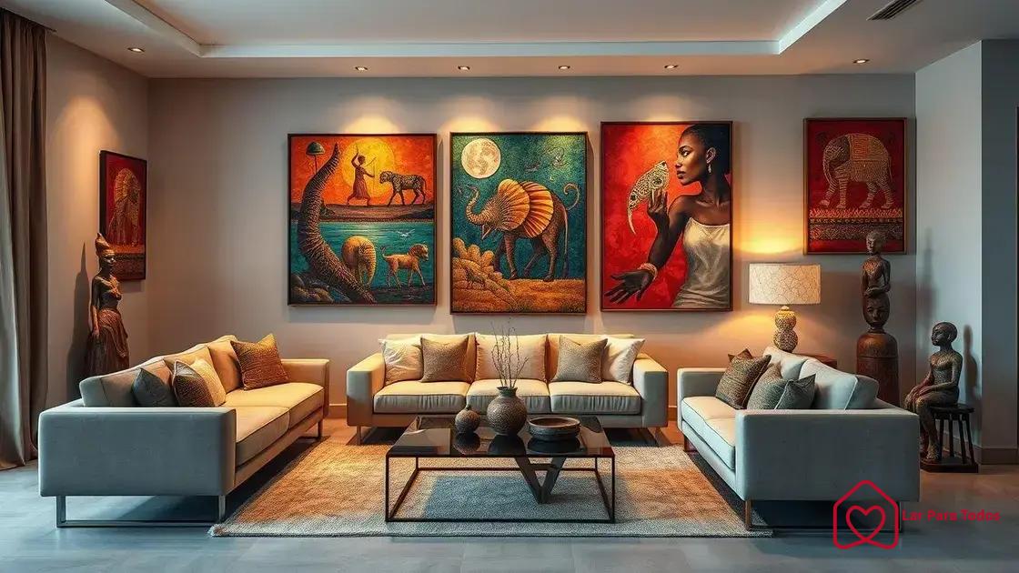 Incorporating traditional art into modern spaces for Cultural specificity décor in South Africa.