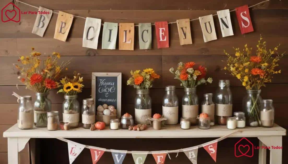 upcycling for seasonal decoration