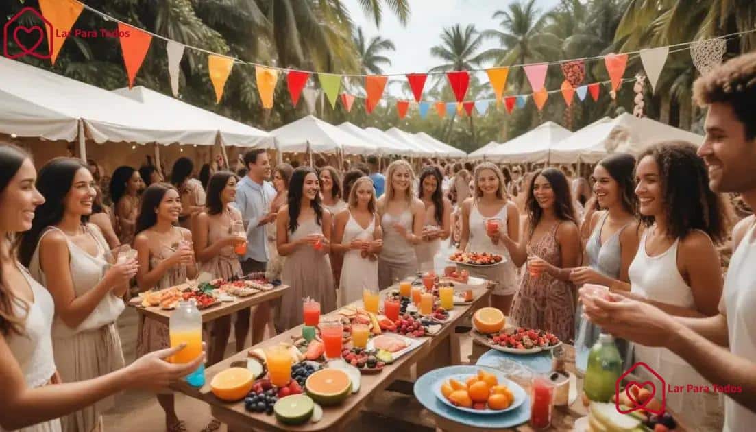 Dicas para manter a hidratação mesmo em festas ao ar livre