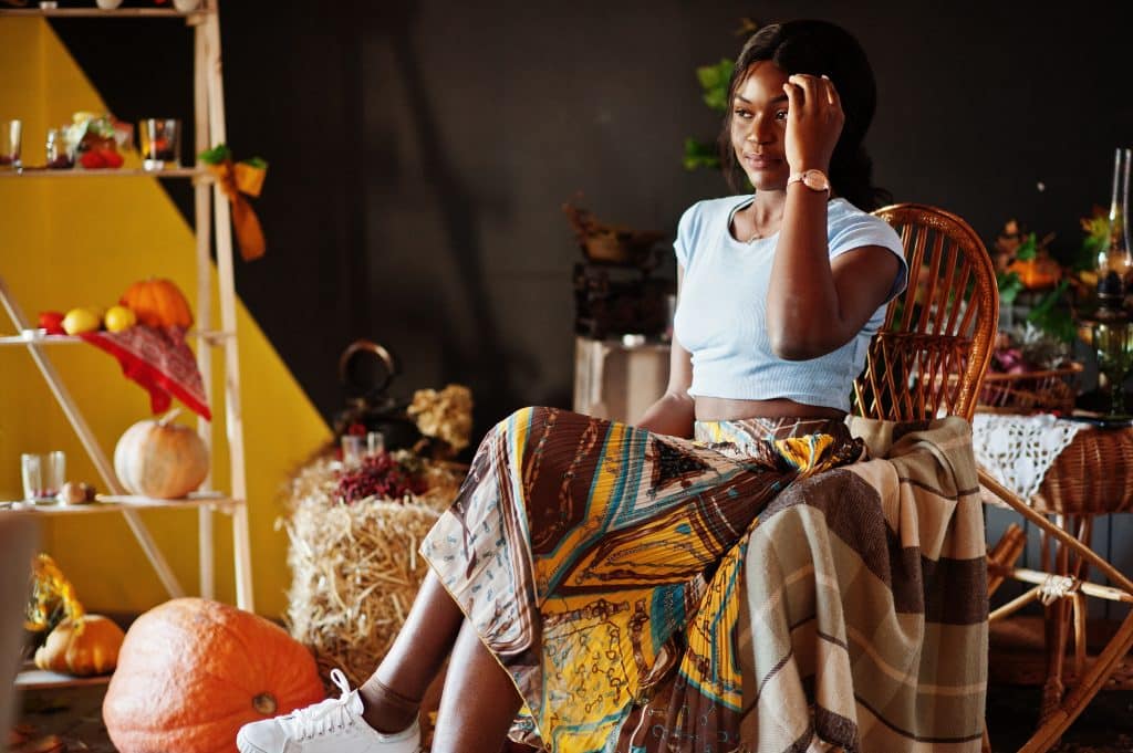 The palette of African earth tones