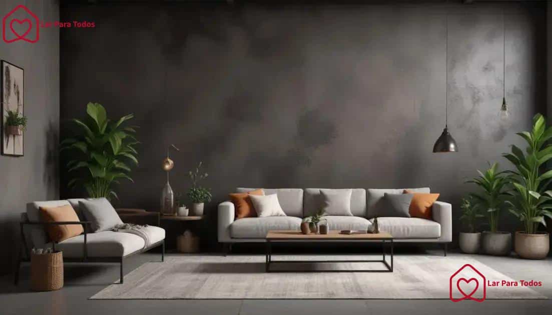 Ideias de decoração com parede de cimento queimado