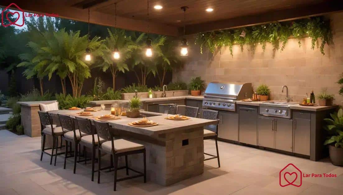 Incorporating outdoor kitchens and dining spaces