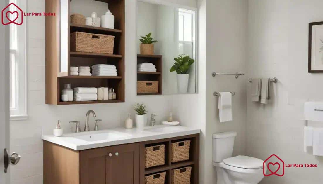 Creative storage solutions for small bathrooms