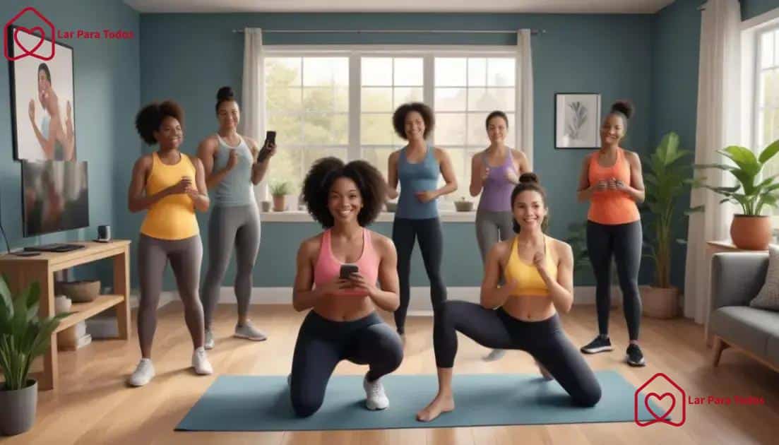 Community and accountability in home workouts