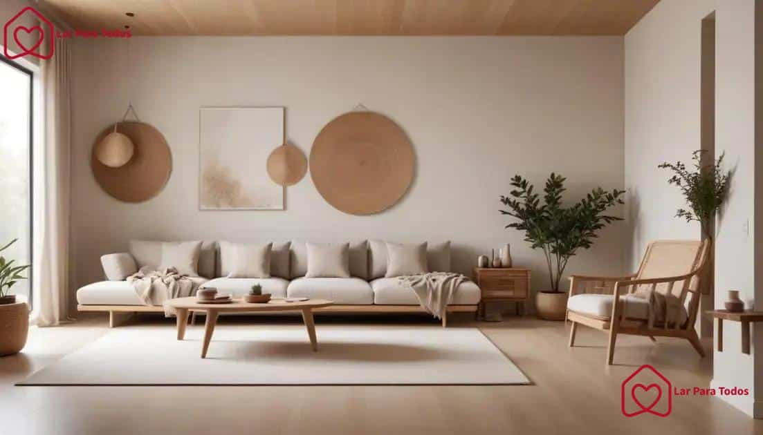 Tendências de decoração minimalista para 2026