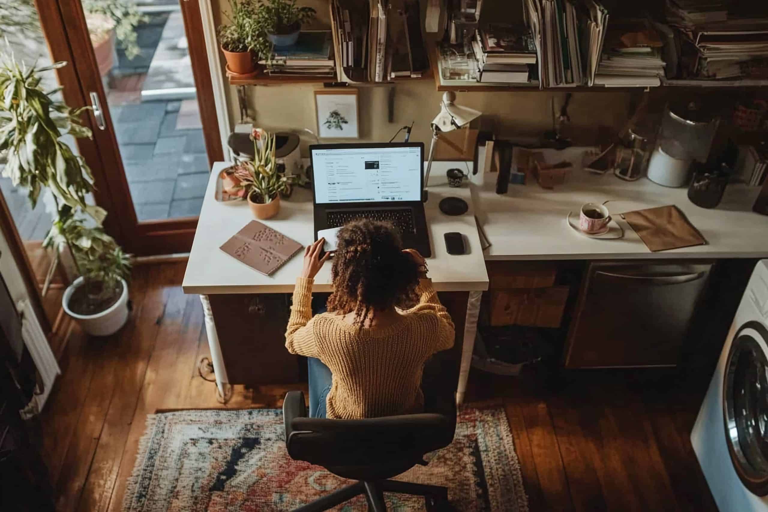 Work from home setup tips for a productive space